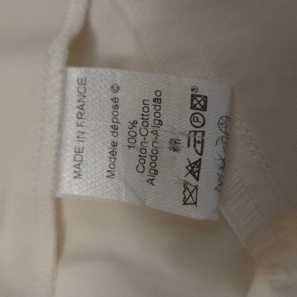 Kenzo Neutral Cream A-Line Pleated Skirt - Picture 6 of 6